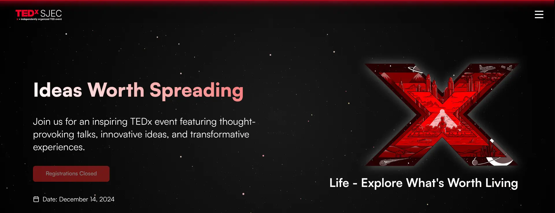 TEDxSJEC 2024 Website